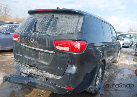 2016 Kia Sedona Lx из США, поврежденный, VIN KNDMB5C18G6134629